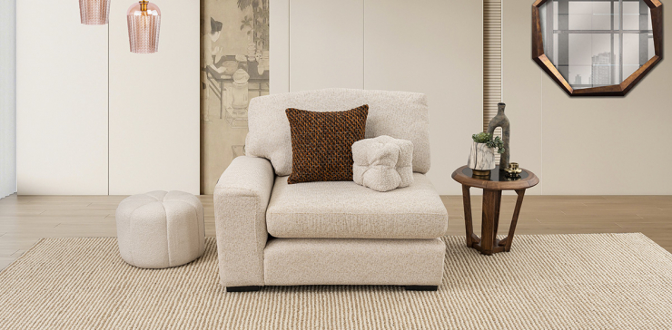 Sillón Con Brazo Creta Algodón
