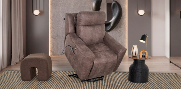 Sillón Reclinable Eléctrico Clovis Gris (Boal)