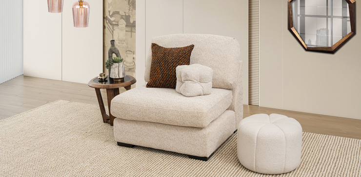 Sillón Sin Brazo Creta Algodón