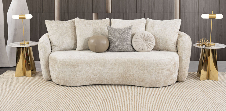 Sofá 3 Plazas Cornelia CL Beige